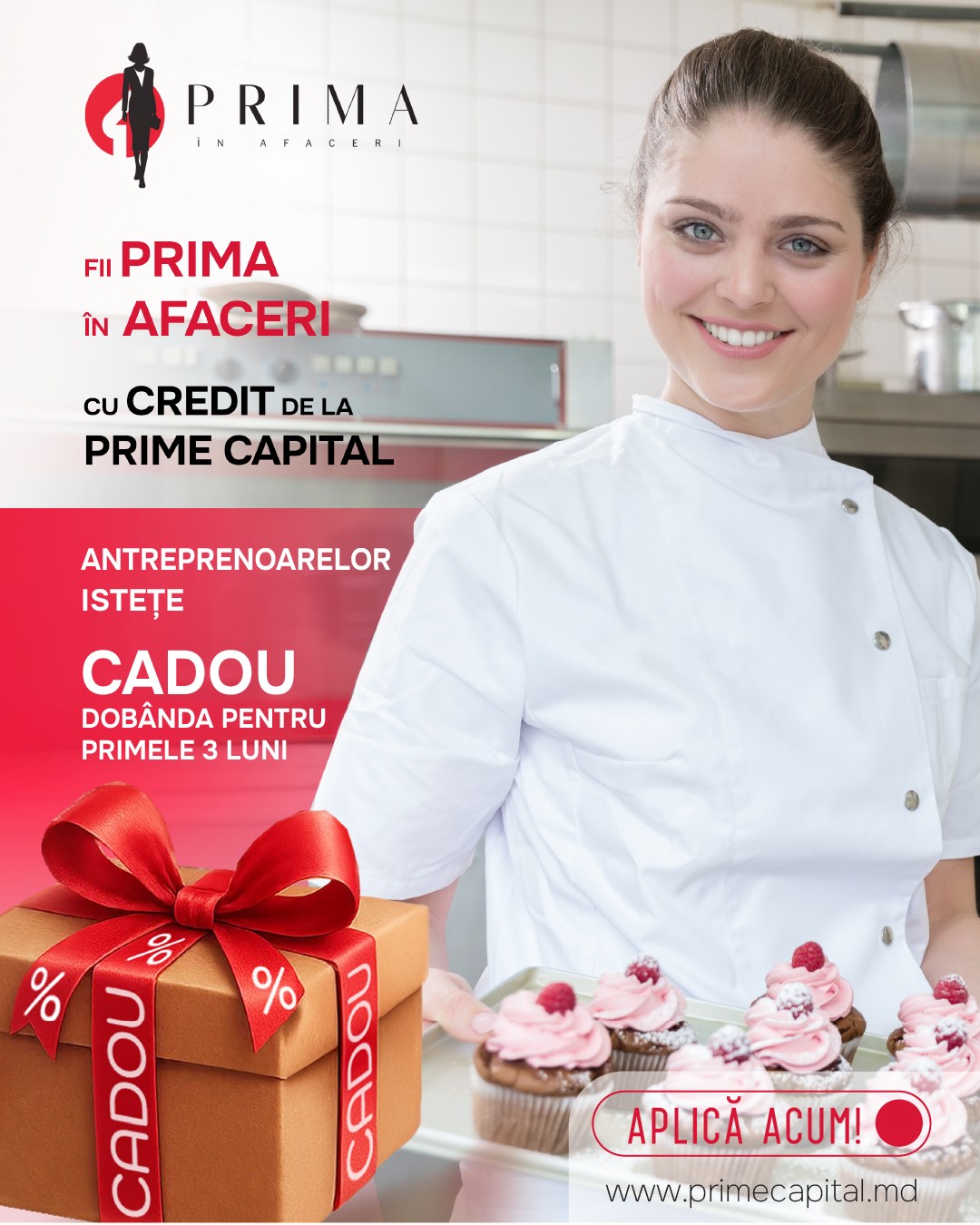 OFERTĂ SPECIALĂ PENTRU FEMEI ANTREPRENOARE - DOBÂNDA CADOU LA CREDITUL PENTRU AFACERI